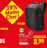 ESMARA Sac à dos cabine