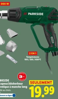 PARKSIDE Décapeur/désherbeur thermique à manche long