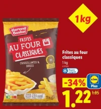 Frites au four classiques