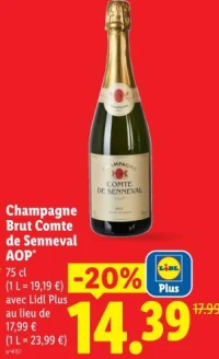 Champagne Brut Comte de Senneval AOP