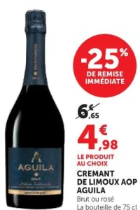 CREMANT DE LIMOUX AOP AGUILA Brut ou rosé (75 cl)