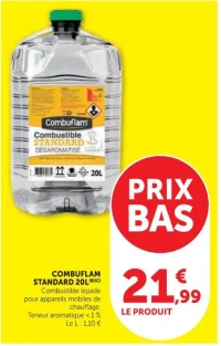 COMBUFLAM STANDARD 20L Combustible liquide désaromatisé