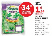 Salade Bonduelle (Mâche ou Coeur de laitue)
