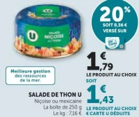 Salade de Thon U (Niçoise ou mexicaine)