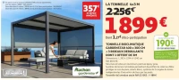 TONNELLE BIOCLIMATIQUE GARDENSTAR 400 x 300 CM + 3 RIDEAUX DEROULANTS DONT 1 OFFERT DE 3M