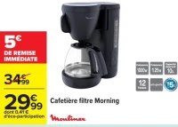 Cafeti re filtre Morning Moulinex