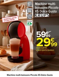 Machine multi-boissons Piccolo XS Dolce Gusto KRUPS