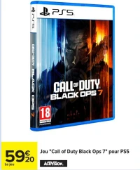Jeu "Call of Duty Black Ops 7" pour PS5
