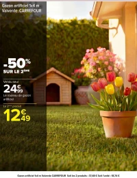 Gazon artificiel 1x4 m Valverde CARREFOUR