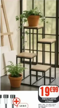 PORTE PLANTES 4 ÉTAGES