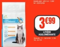 LITIÈRE AGGLOMÉRANTE