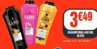 SHAMPOING 400 ML GLISS