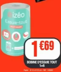 BOBINE D'ESSUIE TOUT 1=6