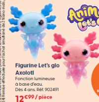 Figurine Let's glo Axolotl