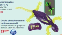 Gecko phosphorescent radiocommandé