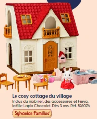 Le cosy cottage du village Sylvanian Families