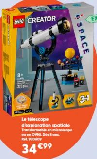 LEGO Creator Le télescope d'exploration spatiale