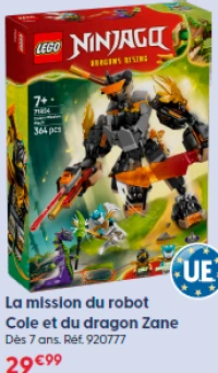 LEGO Ninjago La mission du robot Cole et du dragon Zane