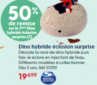 Dino hybride éclosion surprise