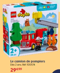 Le camion de pompiers LEGO Duplo