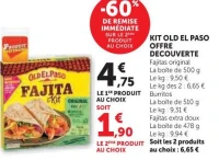 Kit Old El Paso Offre Découverte Fajitas original / Burritos / Fajitas extra doux