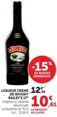 LIQUEUR CREME DE WHISKY BAILEY'S 17°