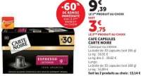 Cafe capsules Carte Noire (différentes variétés)