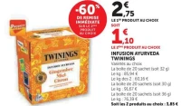Infusion Ayurveda Twinings (différentes variétés)