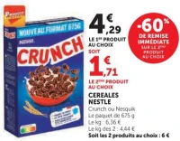 Céréales Nestlé (Crunch ou Nesquik)