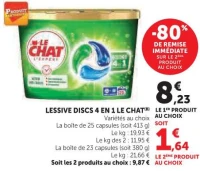 LESSIVE DISCS 4 EN 1 LE CHAT (Variétés au choix)