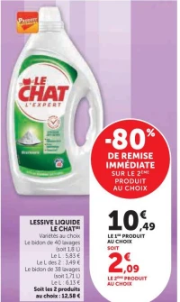 LESSIVE LIQUIDE LE CHAT (Variétés au choix)