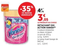 DETACHANT OXI ACTION VANISH (Variétés au choix)