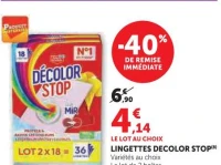 LINGETTES DECOLOR STOP (Variétés au choix)