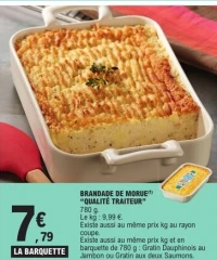 BRANDADE DE MORUE "QUALITÉ TRAITEUR"