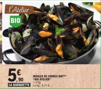 MOULES DE CORDES BIO "BIO ATELIER"