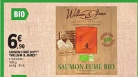 SAUMON FUMÉ BIO "WILLIAM & JAMES"