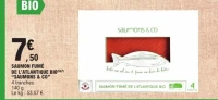 SAUMON FUMÉ DE L'ATLANTIQUE BIO "SAUMONS & CO"