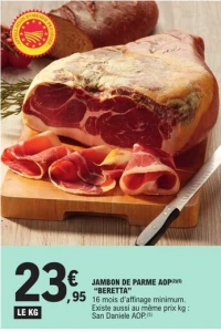 JAMBON DE PARME AOP(2)(5) "BERETTA"