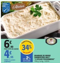 BRANDADE DE MORUE PARMENTI RE MSC(5) "L'ATELIER POISSONNERIE"