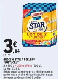 GNOCCHI STAR   PO LER(2) "LUSTUCRU"