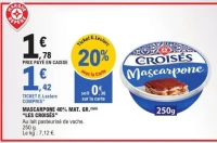 MASCARPONE 40% MAT. GR.(5)(6) "LES CROIS S"