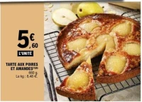 TARTE AUX POIRES ET AMANDES(1)(6)
