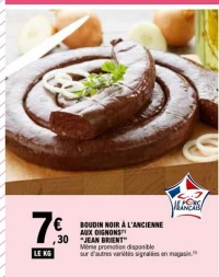 BOUDIN NOIR À L'ANCIENNE AUX OIGNONS "JEAN BRIENT"
