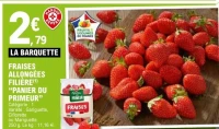 FRAISES ALLONGÉES FILIÈRE
