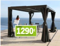 TONNELLE BIOCLIMATIQUE 4X3 + RIDEAUX OFFERTS