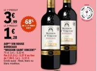 AOP(3) VIN ROUGE BORDEAUX "MISSION SAINT VINCENT"