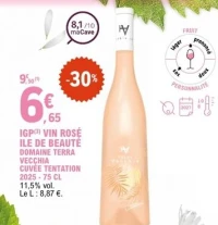 IGP(3) VIN ROS ILE DE BEAUT DOMAINE TERRA VECCHIA CUV E TENTATION