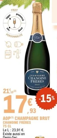 AOP CHAMPAGNE BRUT CHANOINE FRÈRES