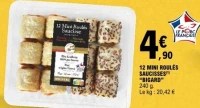 12 MINI ROUL S SAUCISSES "BIGARD"
