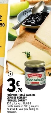 PR PARATION   BASE DE CERISES NOIRES(1) "MIGUEL GORRY"